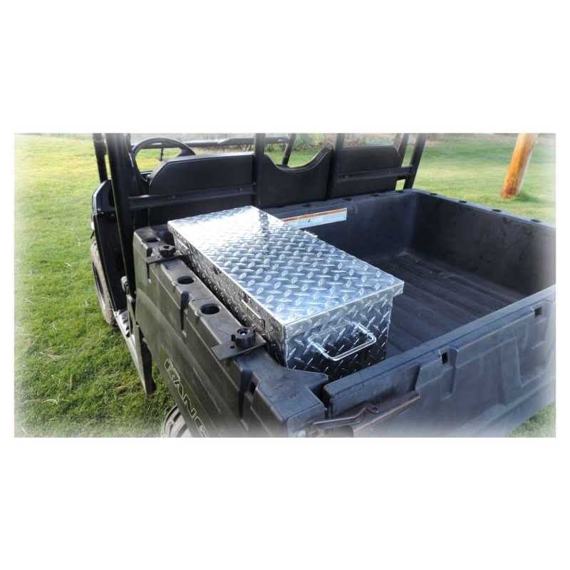 Hornet Outdoors Universal Diamond-Plate Aluminum UTV Tool Box - Image 4