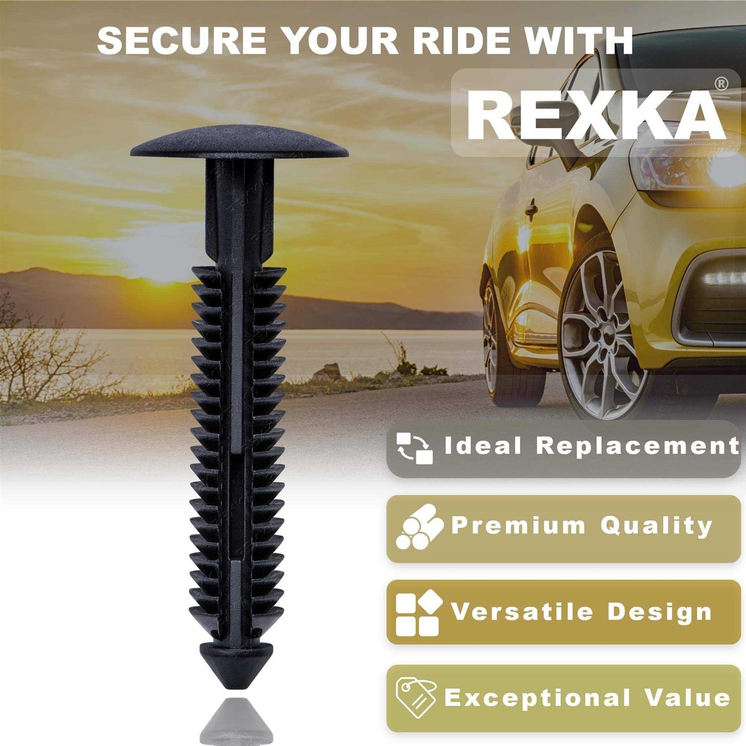 Rexka 30pcs Rocker Moulding Retainer Clips Compatible with Ford W710532-s300 Mustang 05-12 Transit - Image 4