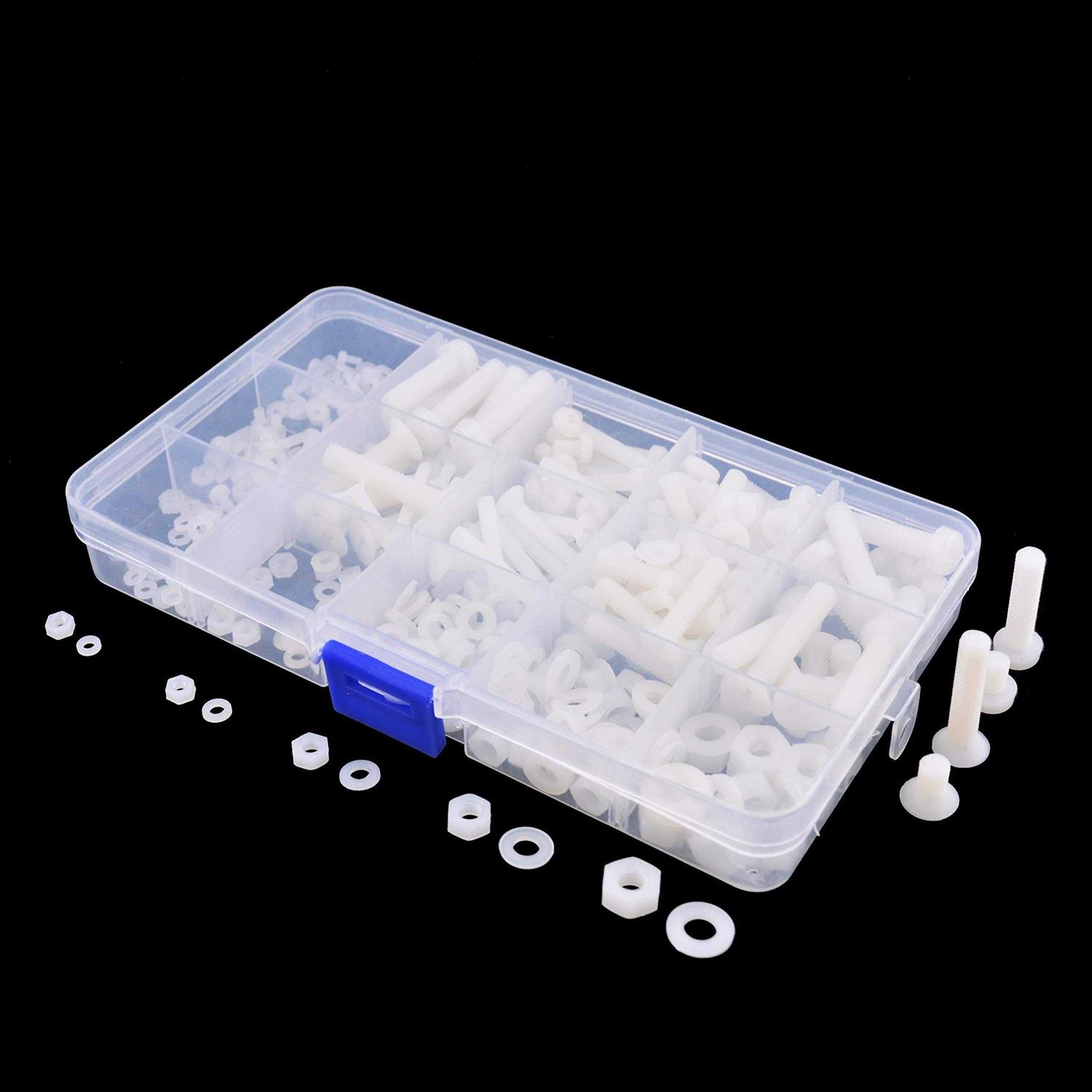 FPVDrone M2 M2.5 M3 M4 M5 M6 Nylon Screw Nut Assortment Kit with Screw Storage Box - Image 4