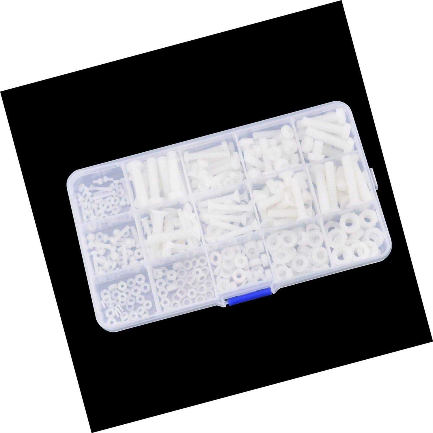 FPVDrone M2 M2.5 M3 M4 M5 M6 Nylon Screw Nut Assortment Kit with Screw Storage Box - Image 5