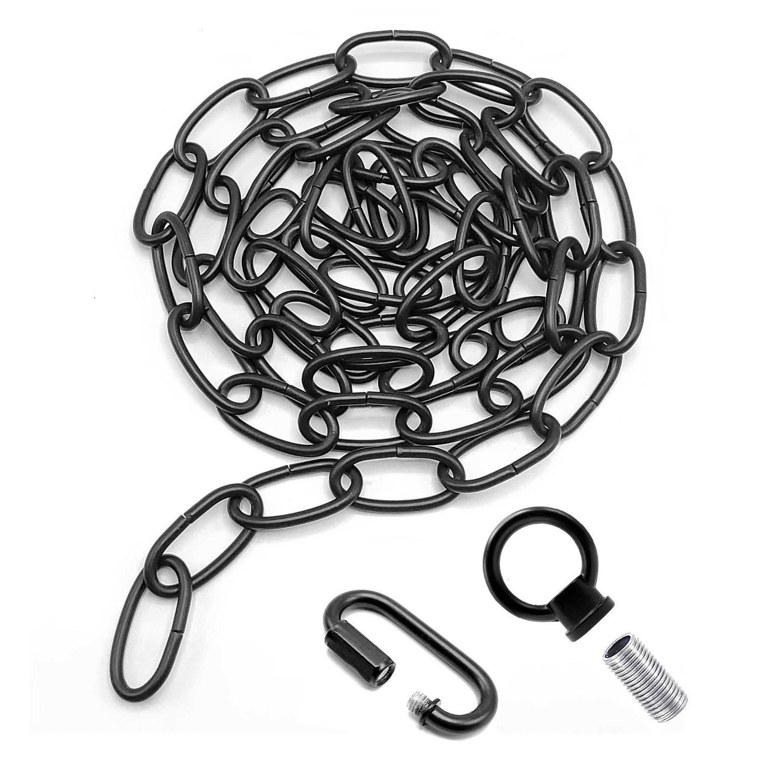 Ecudis 6 Feet Pendant Light Fixture Chain Lighting Hanging Chain Extension with Connection Locks - Image 5