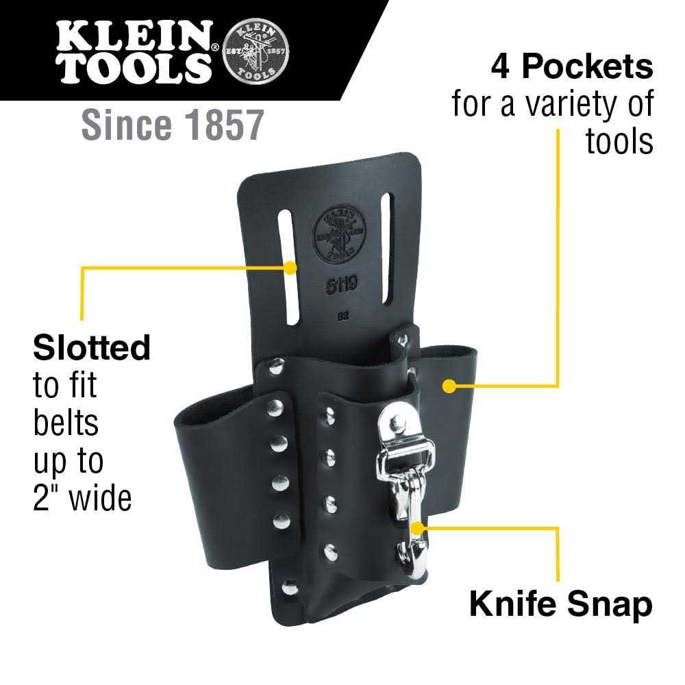Klein Tools 5119 4-Pocket Tool Pouch - Image 3