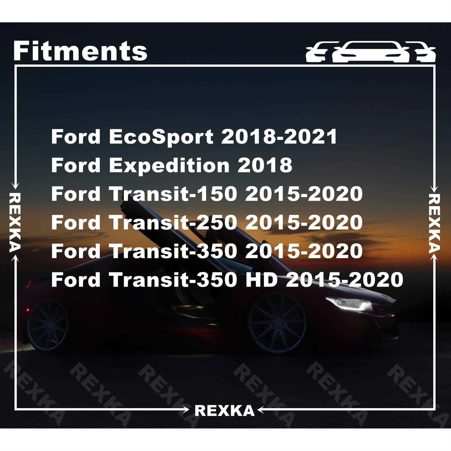 Rexka 40pcs Wheel Opening Molding Clip Retainer Compatible with Ford W716507-S300 Expedition EcoSport Transit 150 250 350 W716507S300 - Image 3