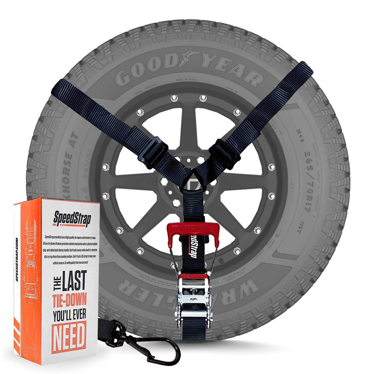 Speedstrap 3 Point Spare Tire Tie-Down Heavy Duty Ratchet Y Strap - Image 4