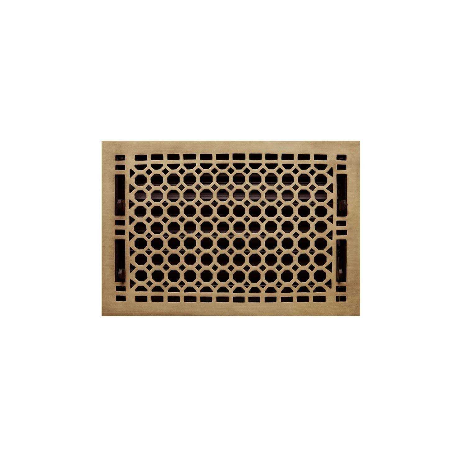 Signature Hardware Honeycomb Brass Floor Register - Image 3