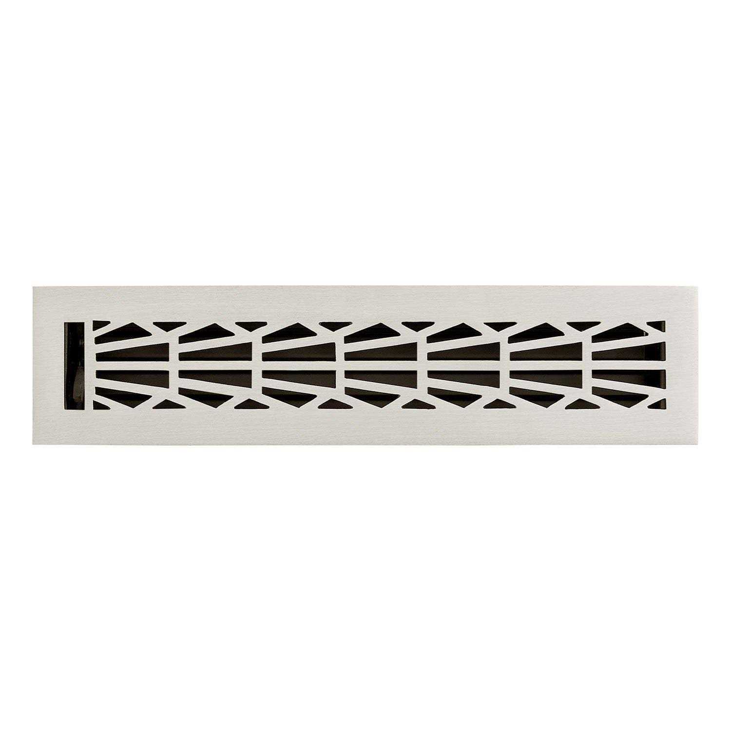 Signature Hardware Binney Brass Floor/Wall Register Brushed - Image 3