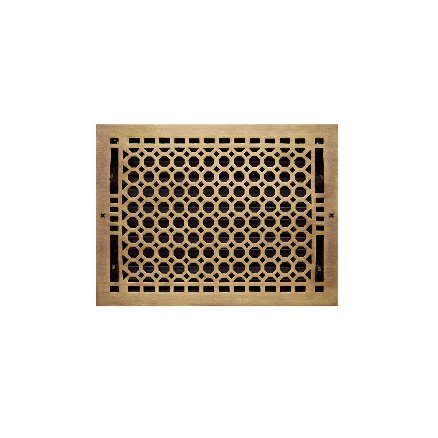 Signature Hardware Honeycomb Brass Wall Register - Image 4