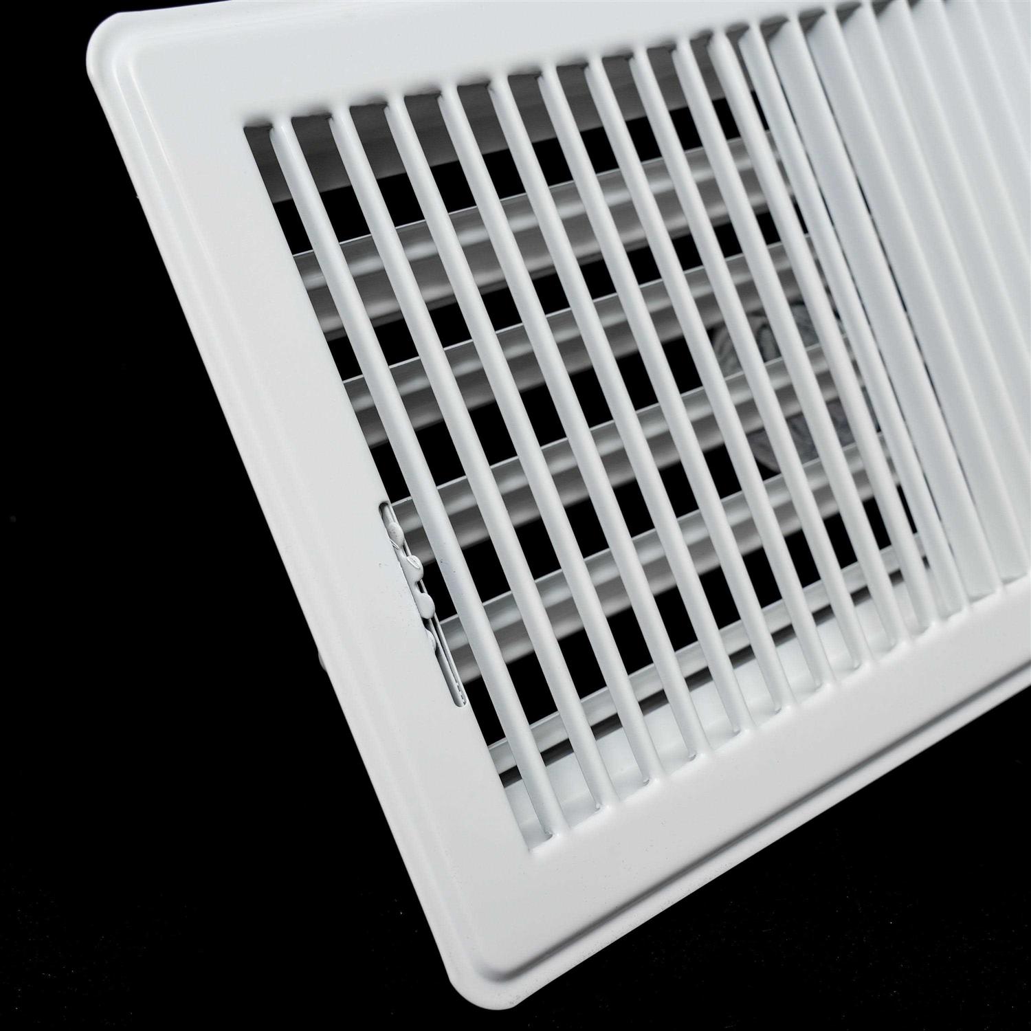 Handua Floor Register with Louvered Design Heavy Duty Walkable Design with Damper - Image 5