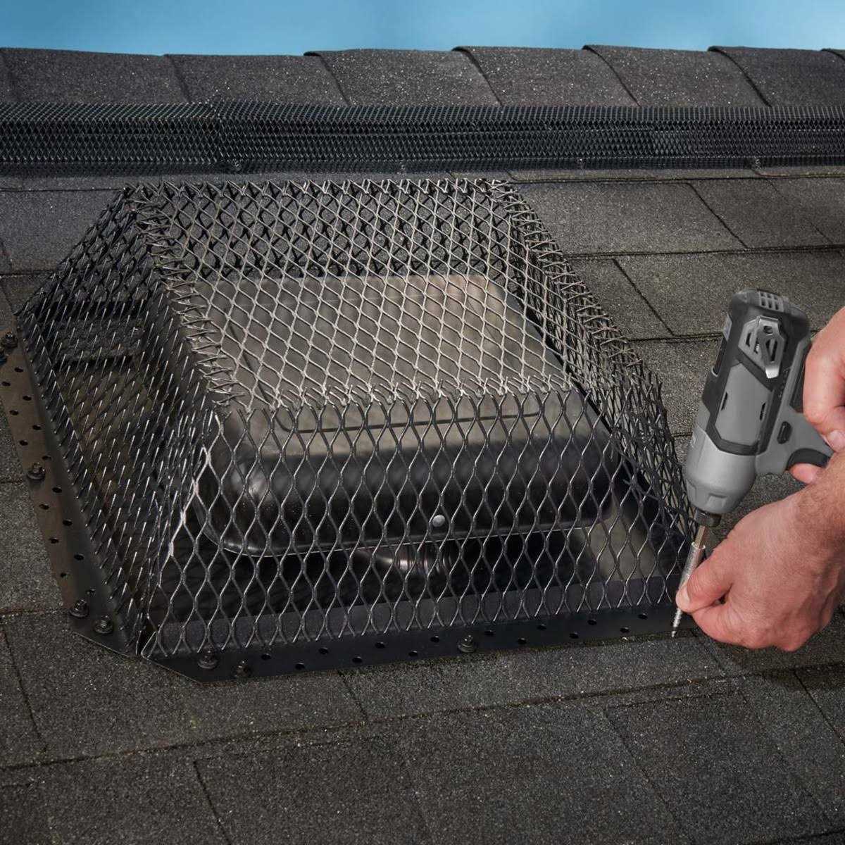 HY-C Rvg1616g Black Galvanized-Steel Roof VentGuard - Image 5