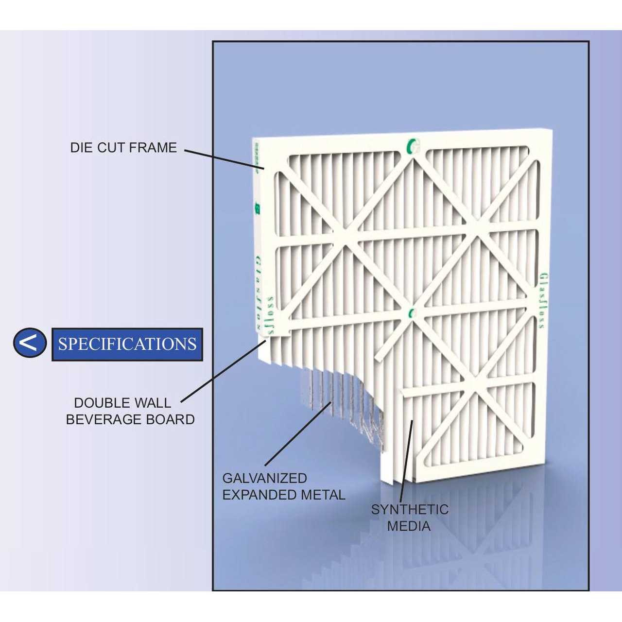 Glasfloss ZL MERV 11 Pleated AC Furnace Air Filters Exact - Image 5