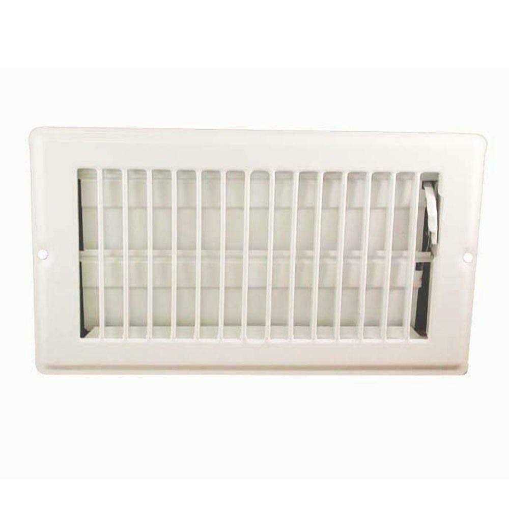 Danco 62069 4 in. x 8 in. Steel Floor Register with 1-5/16 in. Drop in White - Image 5