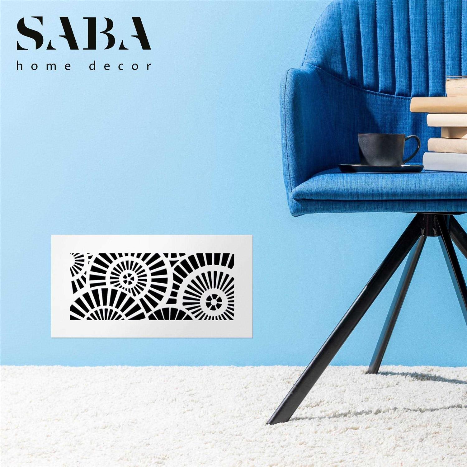 SABA Home Decor Saba Air Vent Cover Grille Acrylic Plexiglass Duct Opening White Finish Decorative Register Covers for Walls - Image 3
