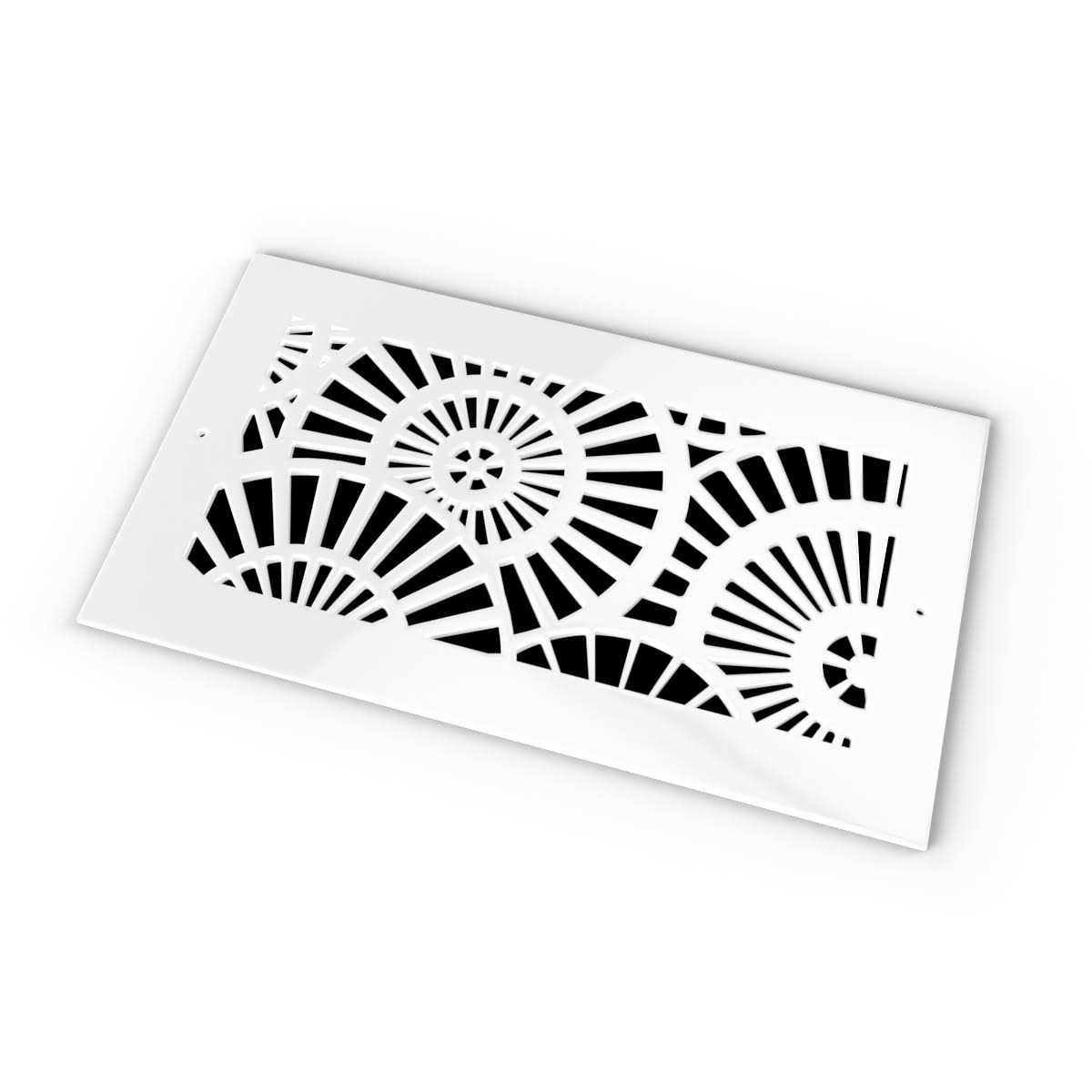 SABA Home Decor Saba Air Vent Cover Grille Acrylic Plexiglass Duct Opening White Finish Decorative Register Covers for Walls - Image 4