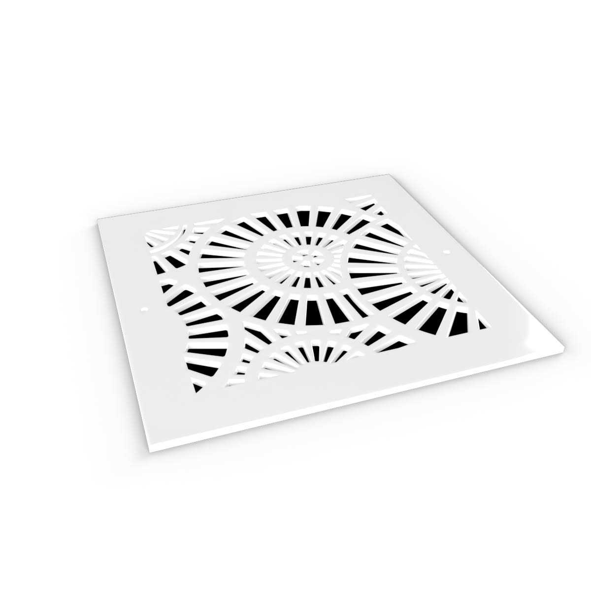 SABA Home Decor Saba Air Vent Cover Grille Acrylic Plexiglass Duct Opening White Finish Decorative Register Covers for Walls - Image 5