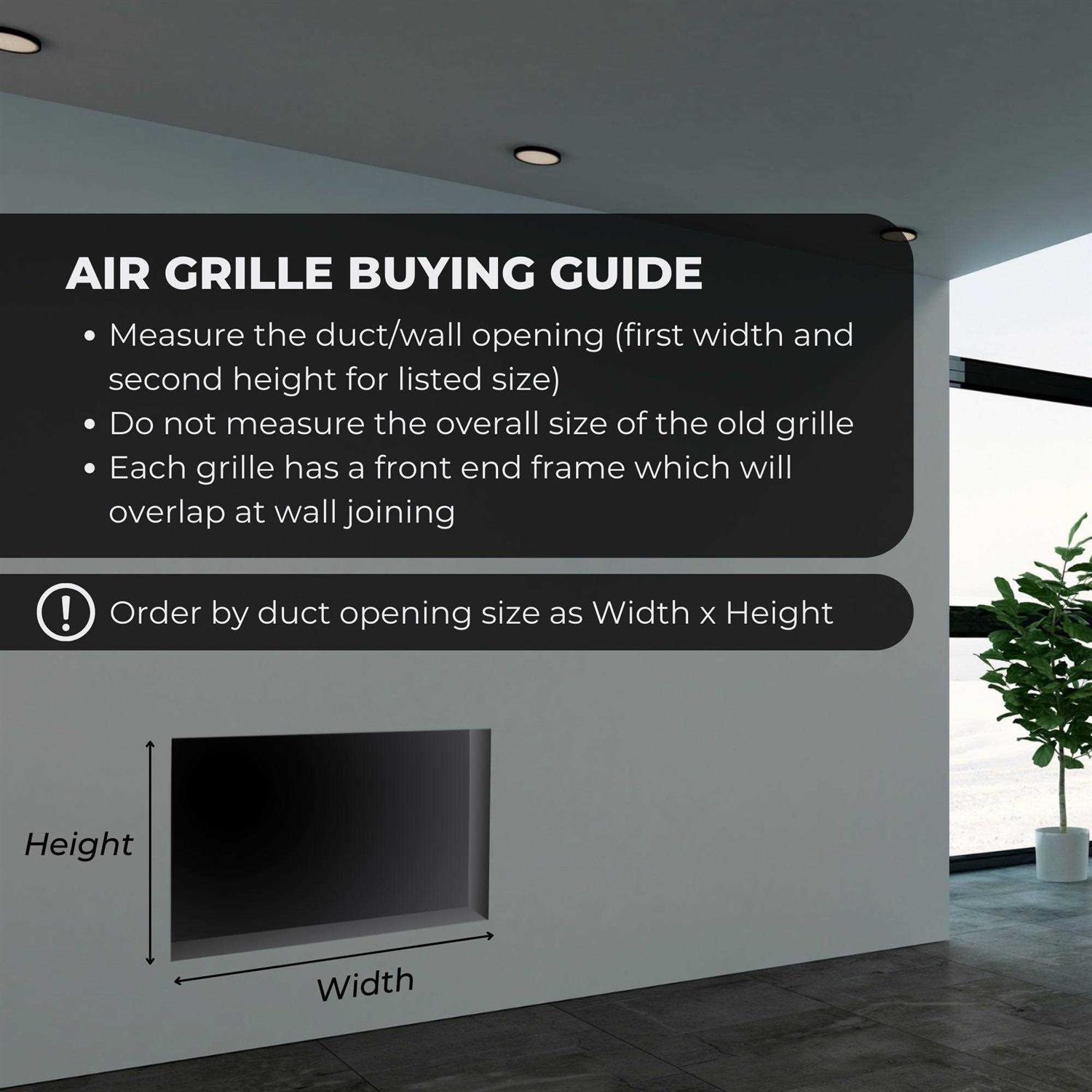 Handua Baseboard Return Air Grille Vent Cover Grill - Image 3