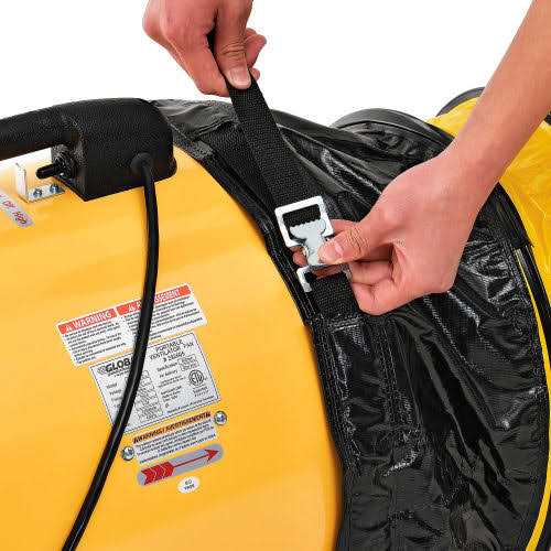 Global Industrial 292595 Flame Retardant Flexible Duct For 16 Fan - Image 3