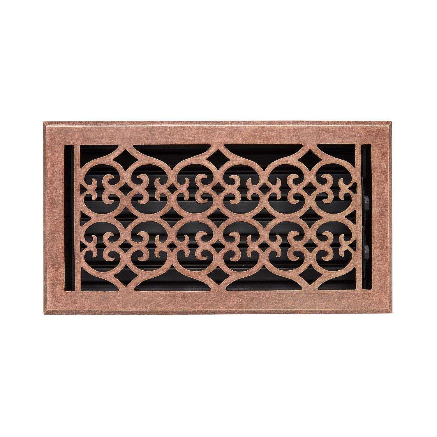 Signature Hardware Old Victorian Brass Floor Register - Image 4