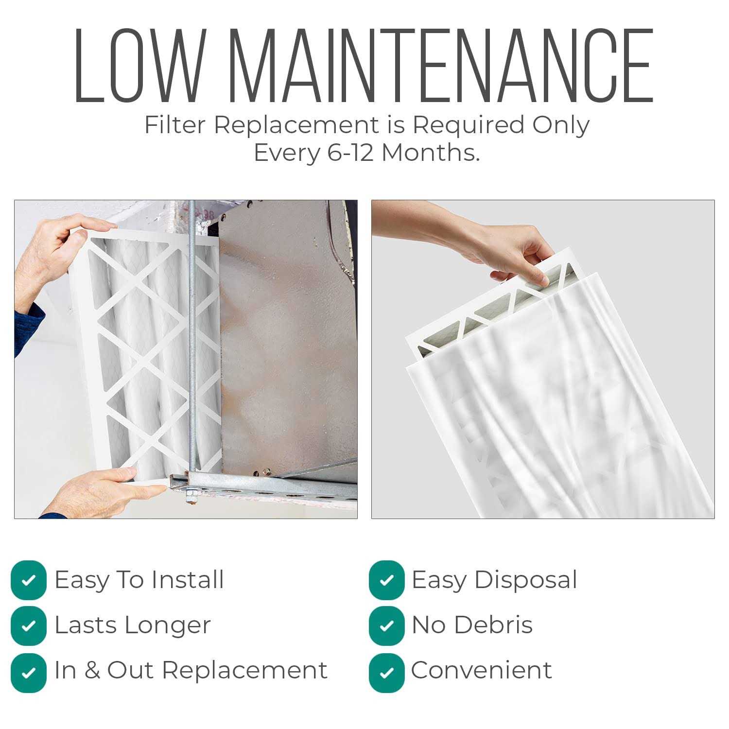 Homequip Honeywell 20x25x4 Ac Furnace Air Filter Fc100a1037 Filter Replacement - Image 5