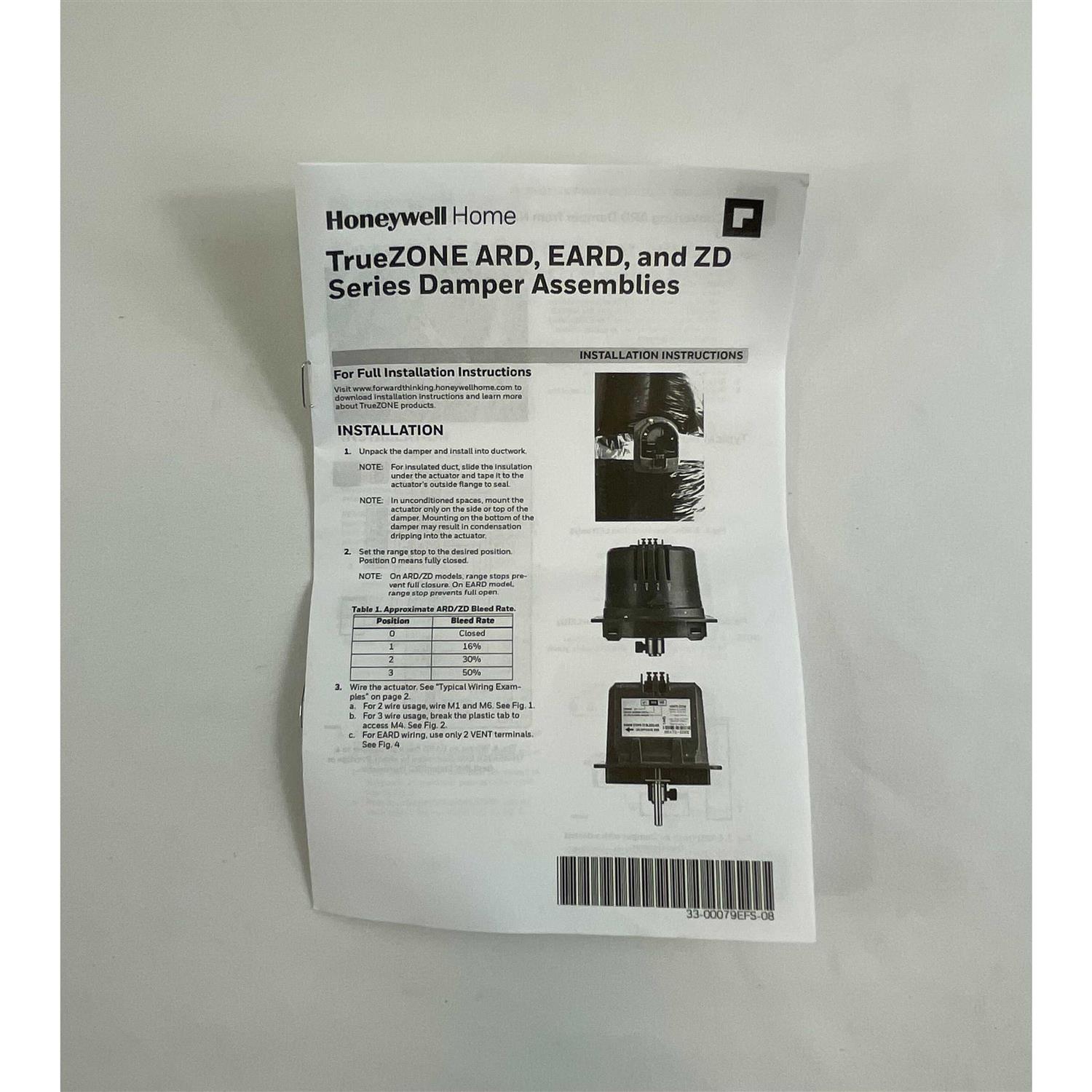 Honeywell ZD8X20TZ Damper - Image 4