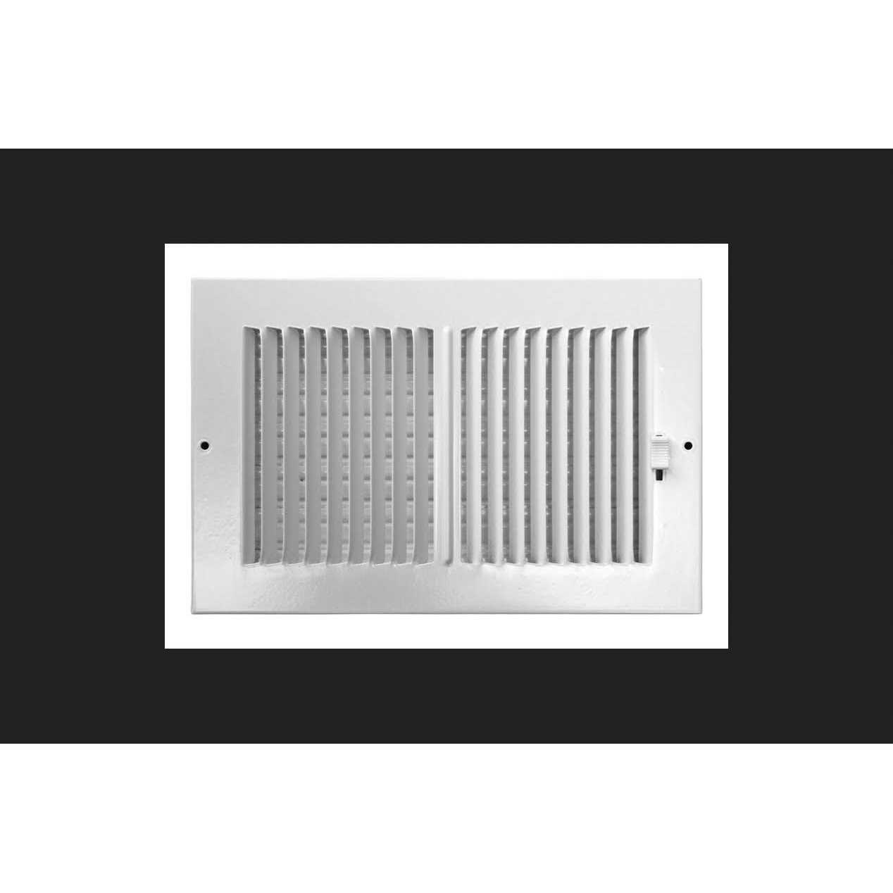 Tru Aire H X 10 in. W 2-Way Powder Coat White Steel Wall/Ceiling Register - Image 4