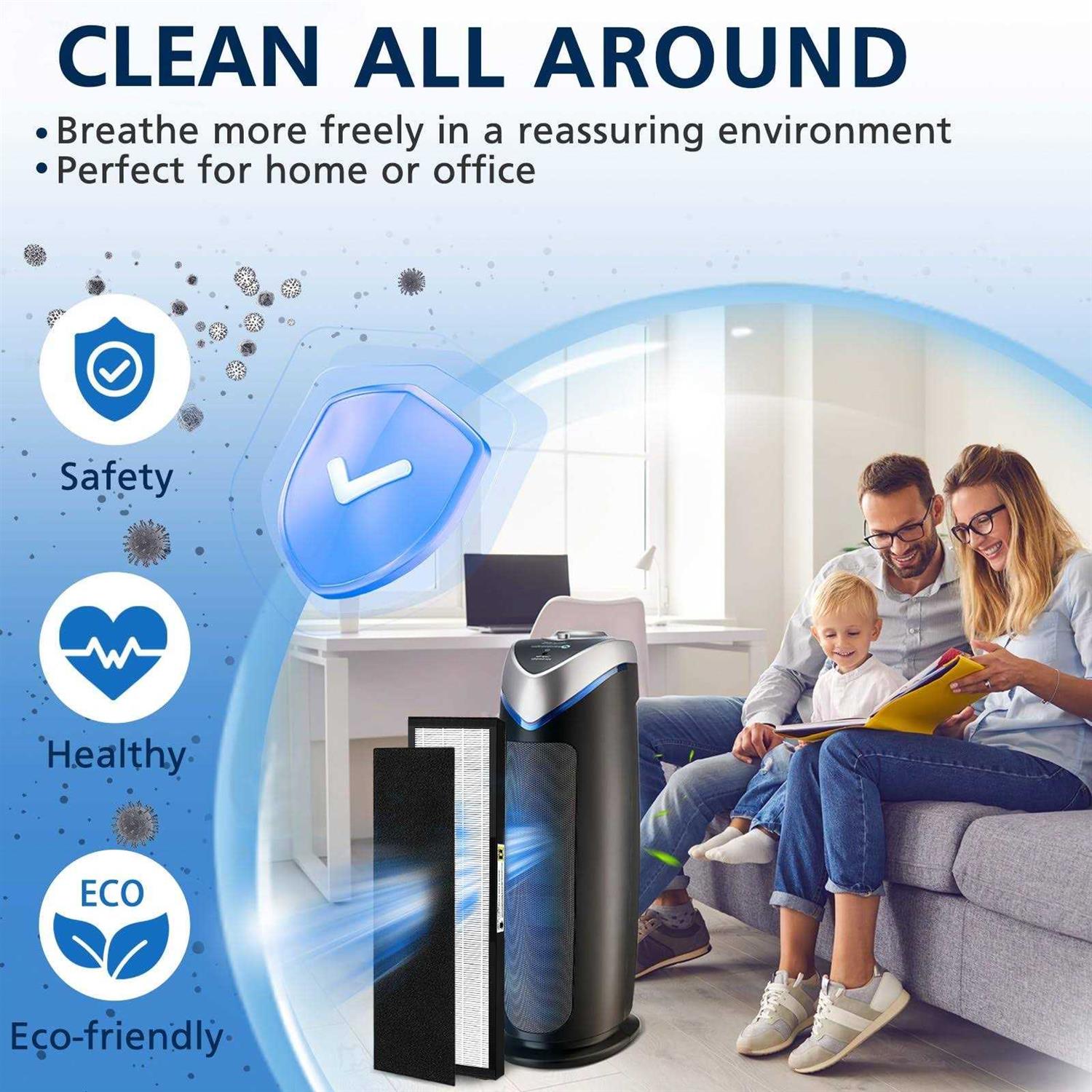 Flt4825 Filter B True Hepa Replacement Compatible with G-guardian Air Purifier Models Ac4825 AC4300 AC4800 Ac4850pt Ac4900ca Ac4820 Ap2200ca - Image 3