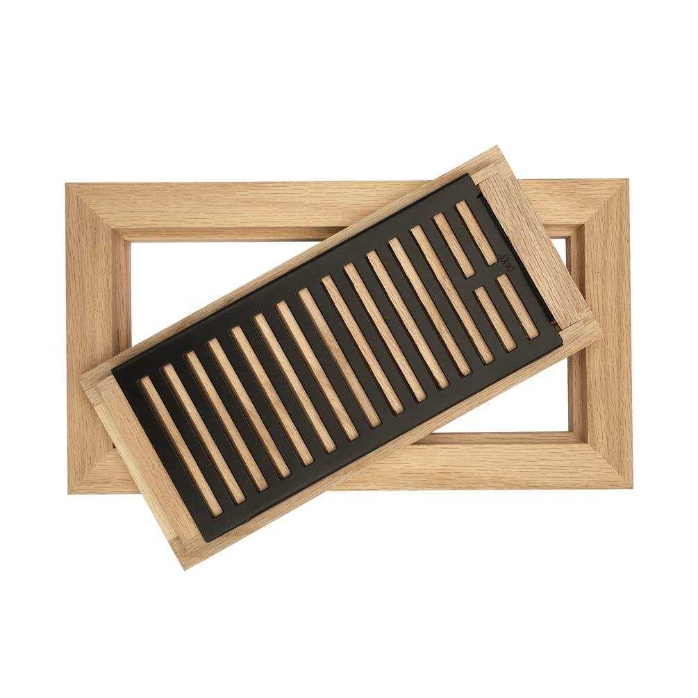Razo Oak Flush Mount Floor Register Wood Vent Cover - Image 4