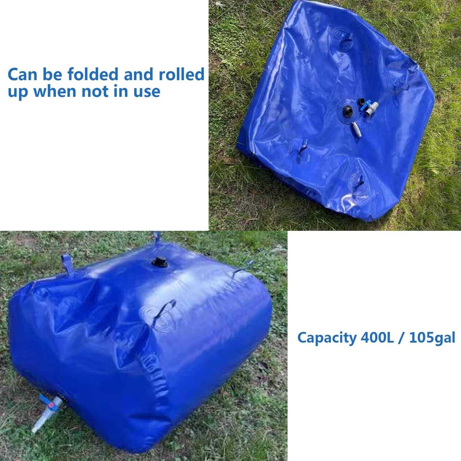 GaeaAuto Portable 100 Gallon Water Tank Collapsible Storage Container Bag Bladder Bob - Image 5