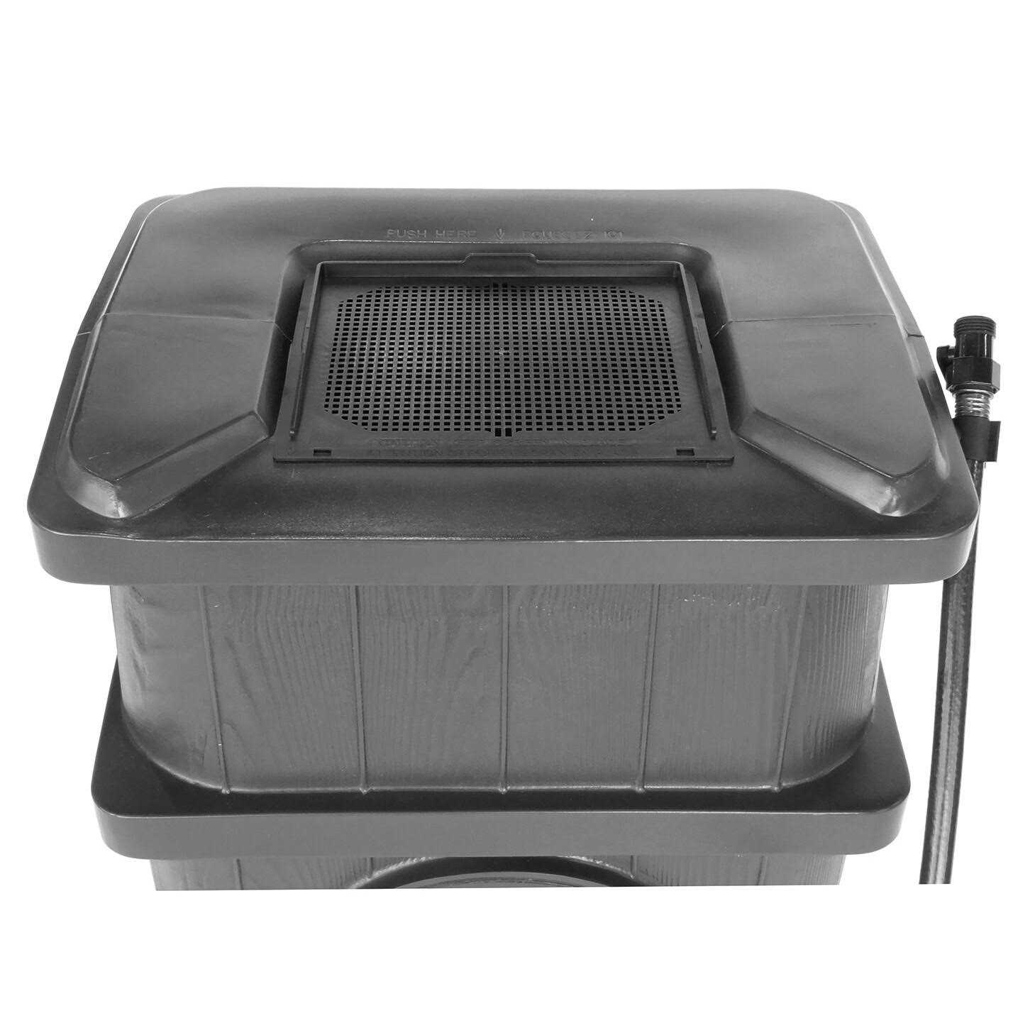 FCMP Outdoor 45 Wood Grain Rain Water Catcher Barrel - Image 4