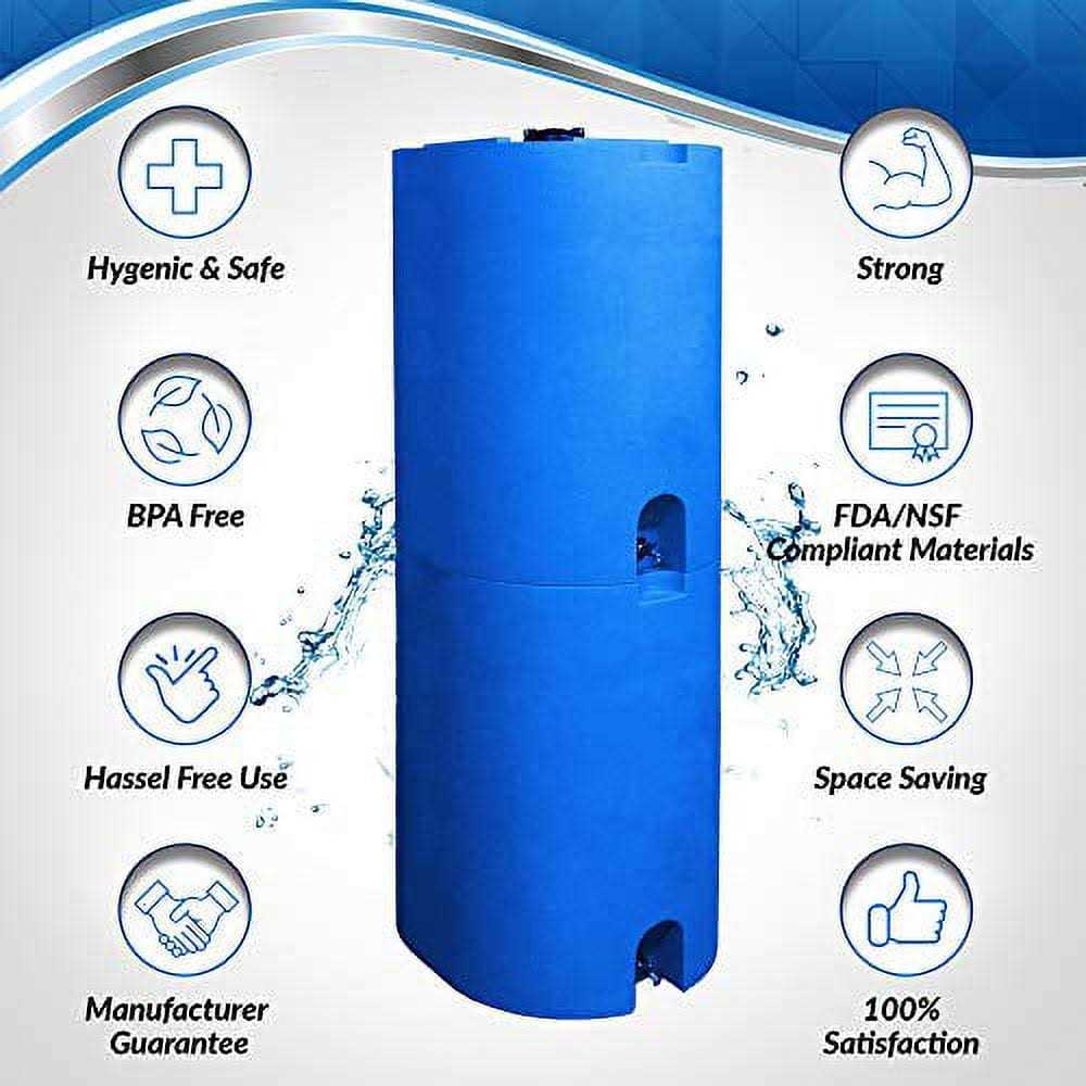 WaterPrepared Blue 55 Gallon Water Storage Tank - Image 3