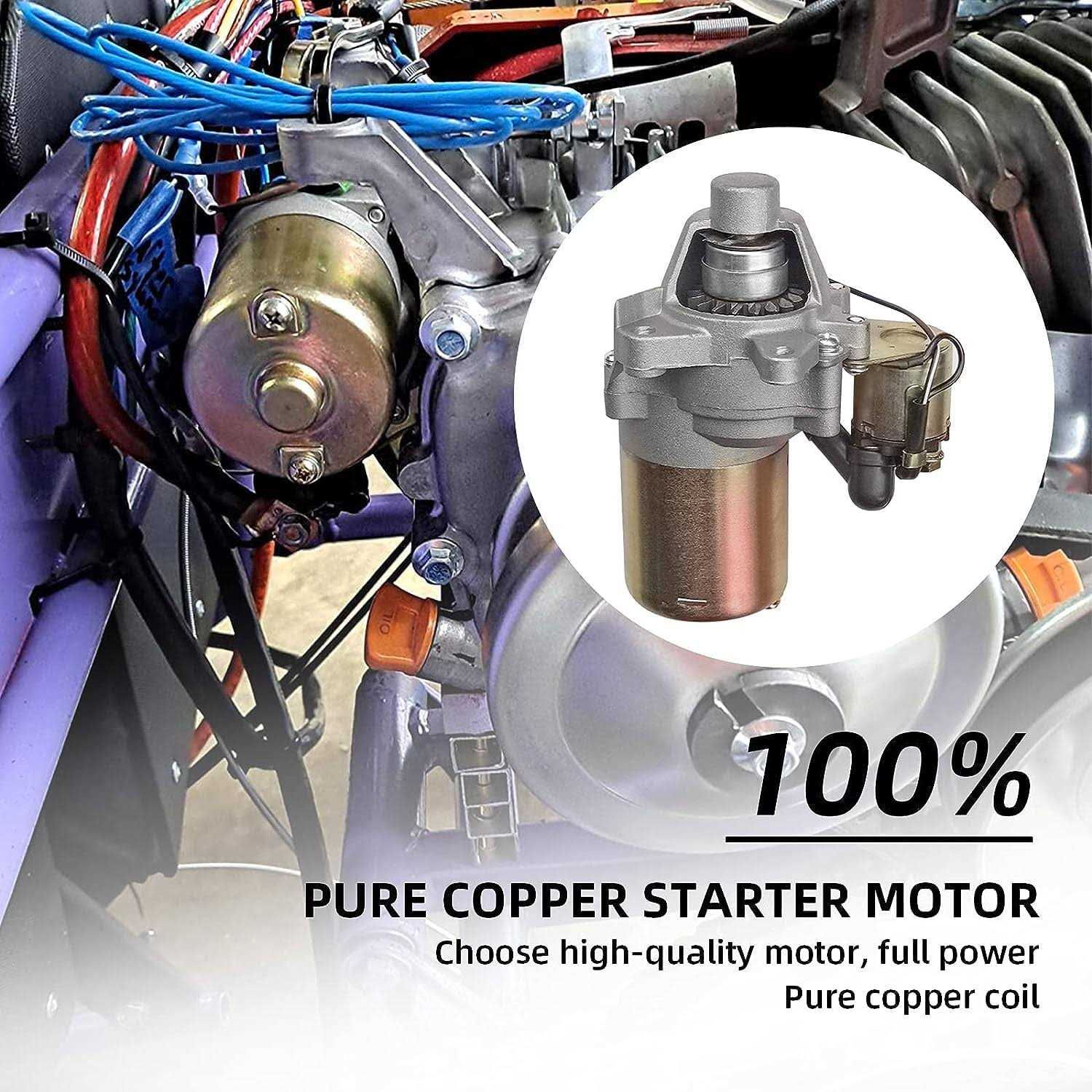 Electric Start Kit,Electric Starter Motor Kit Fit for Gx160 Gx200 5.5hp 6.5 Hp Engines -Starter Motor - Image 4