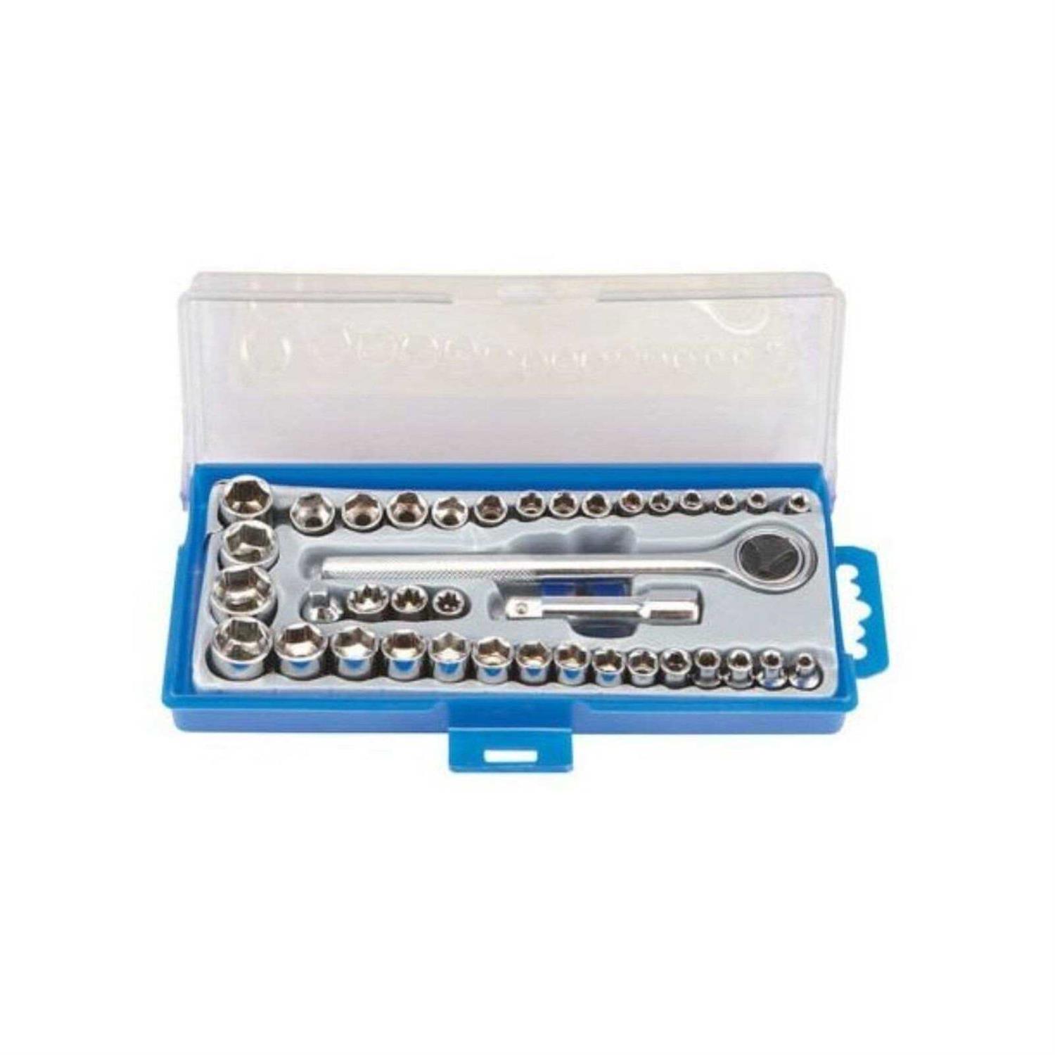 Pittsburgh 3/8 in. 1/4 in. Drive SAE & Metric Socket Set - Image 3
