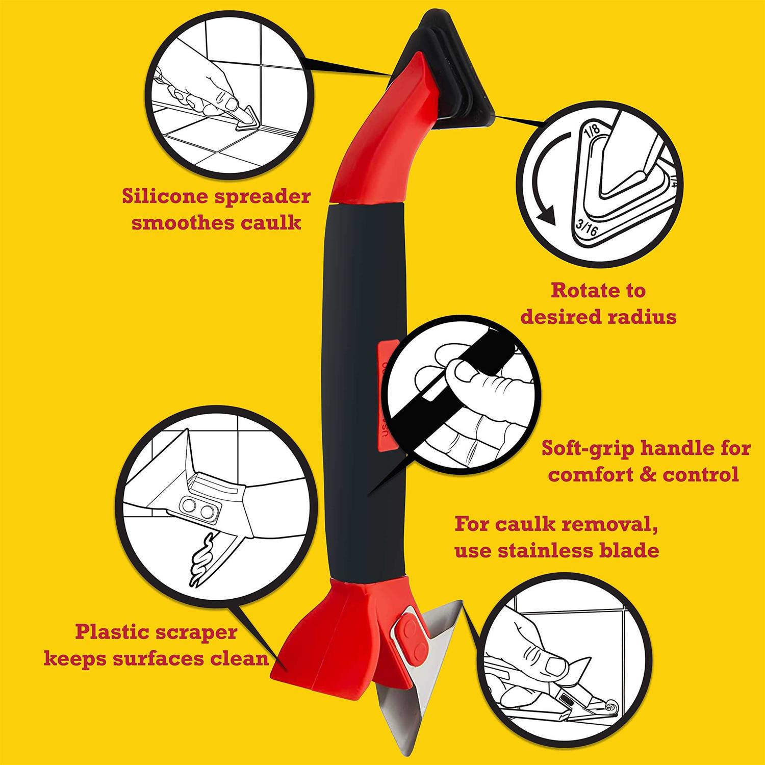 Allway CT31 3-in-1 Caulk Tool - Image 4
