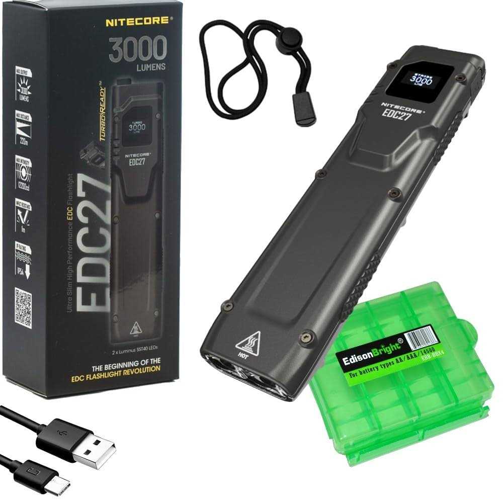 Nitecore EDC27 Ultra Slim 3000 Lumen Flashlight