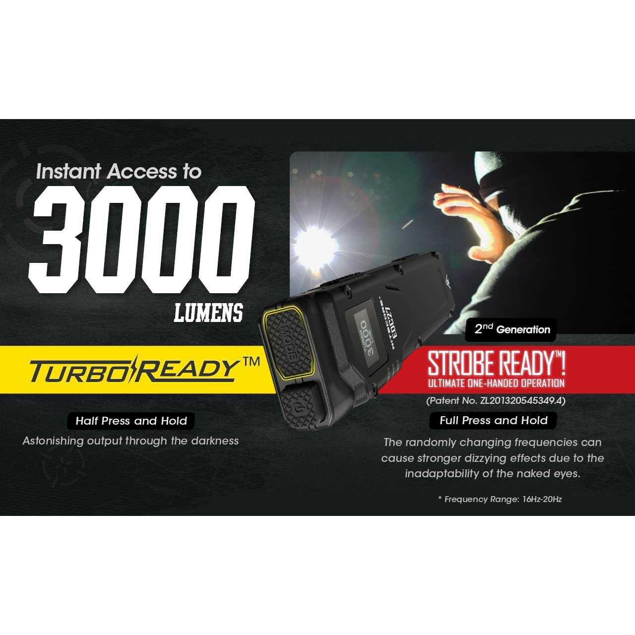 Nitecore EDC27 Ultra Slim 3000 Lumen Flashlight - Image 2