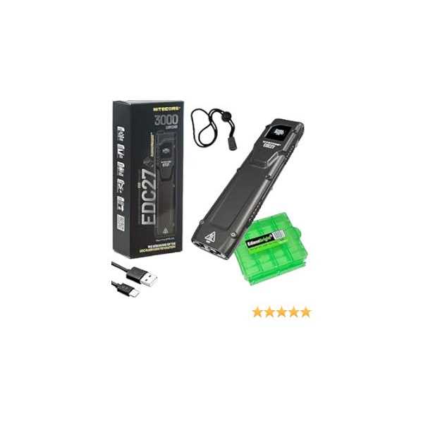 Nitecore EDC27 Ultra Slim 3000 Lumen Flashlight - Image 4