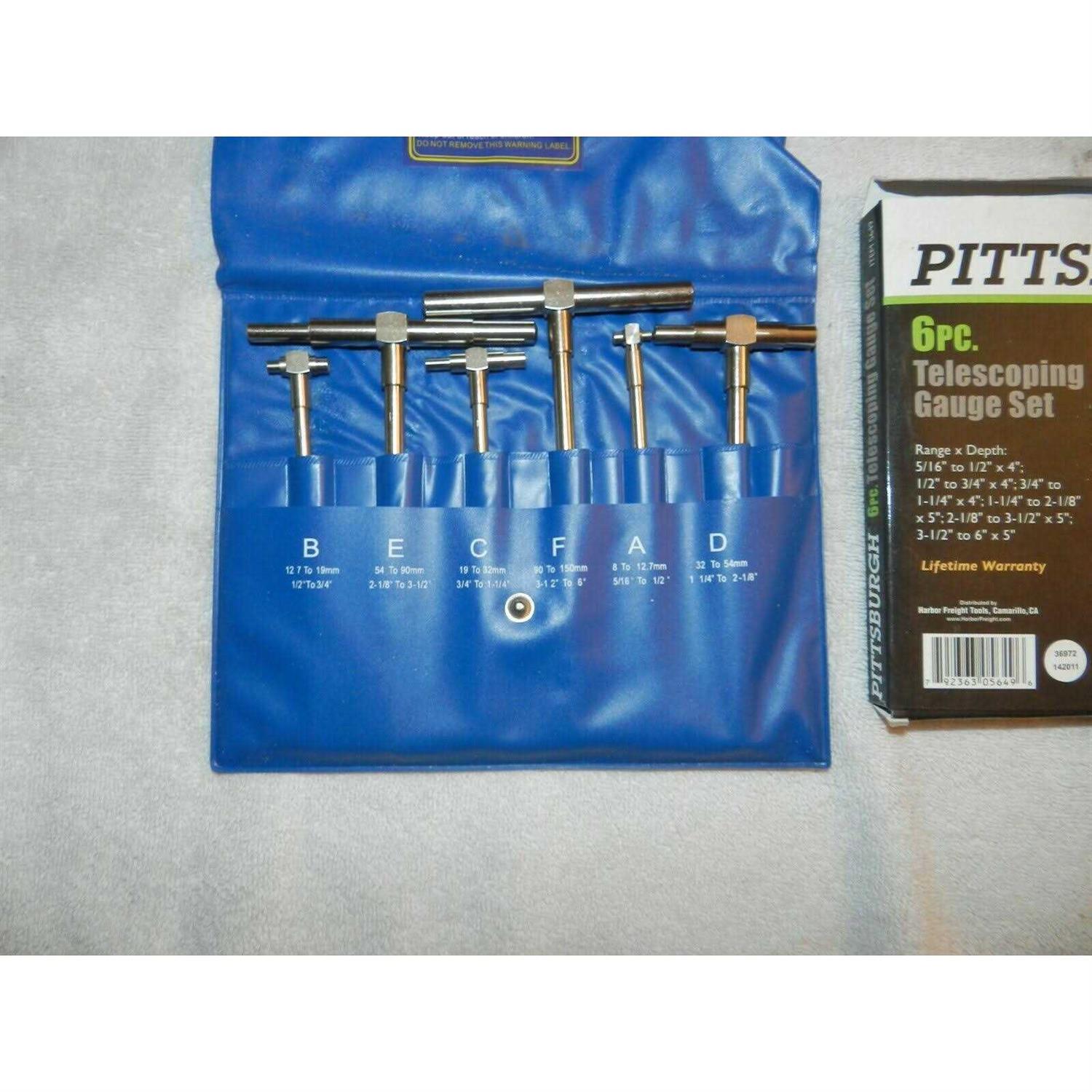 Pittsburgh Pro Telescoping Gauge Set 6 PC - Image 4