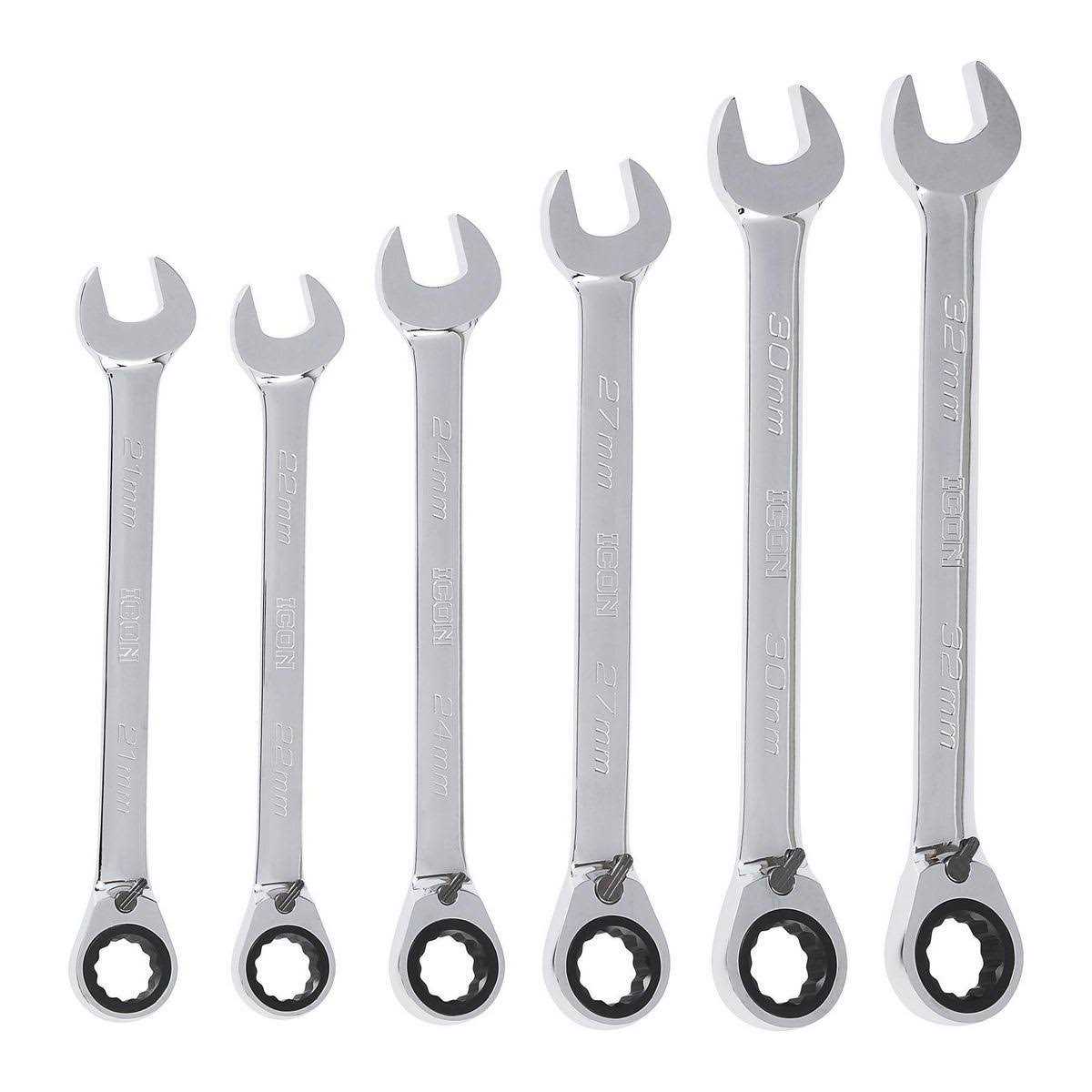 Icon 3/8 in. Drive Metric Professional Crowfoot Wrench Set - Image 4