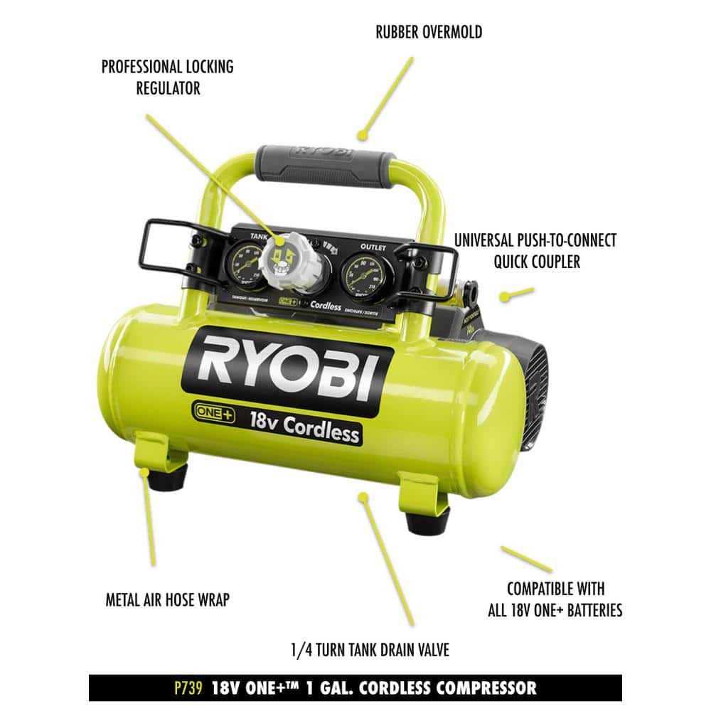 Ryobi ONE+ Cordless 1 Gal. Portable Air Compressor - Image 3
