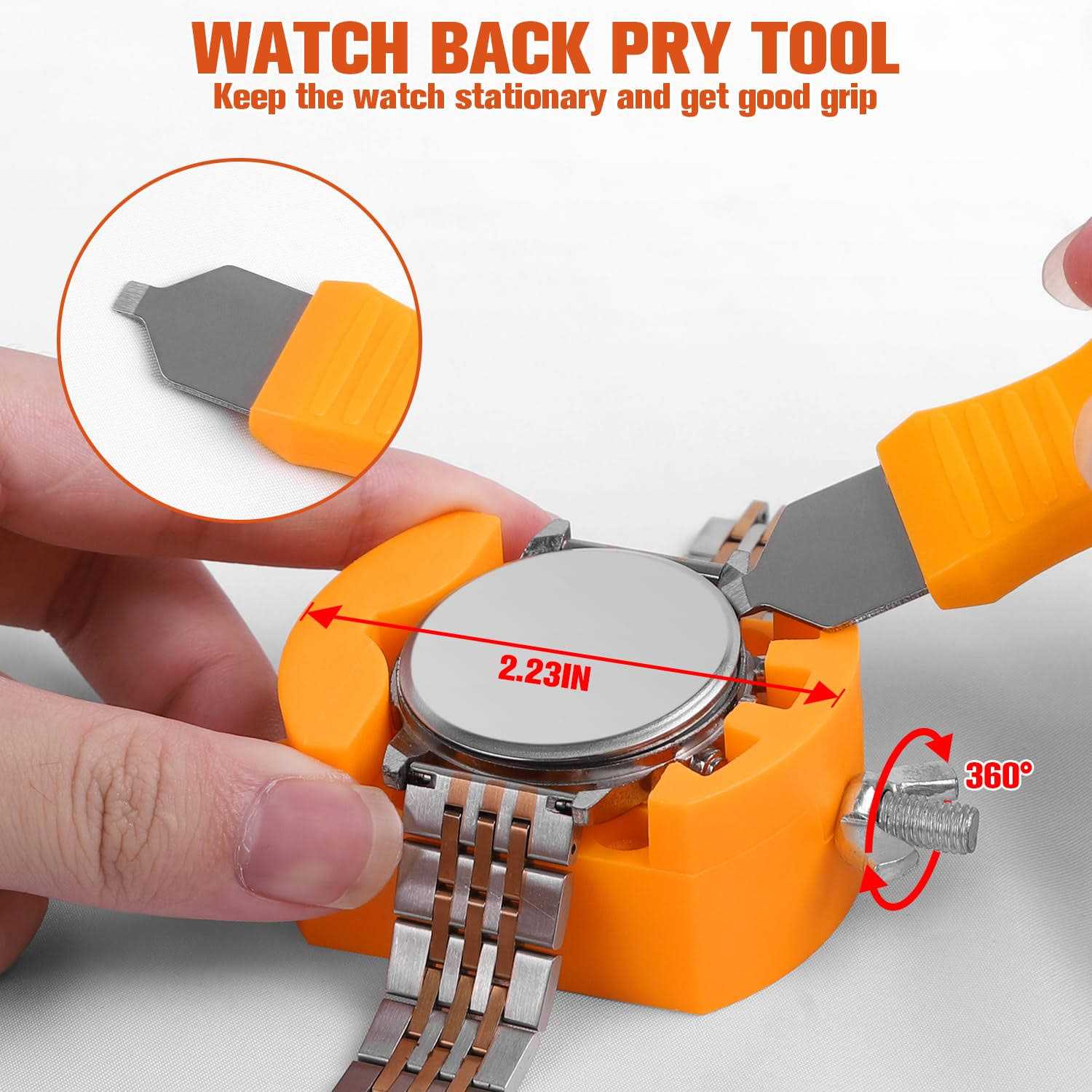 BYNIIUR Watch Repair Tool Kit Watch Band Link Tool Set 127 Pcs Watch Case Opener Spring Bar with Carrying Bag - Image 5