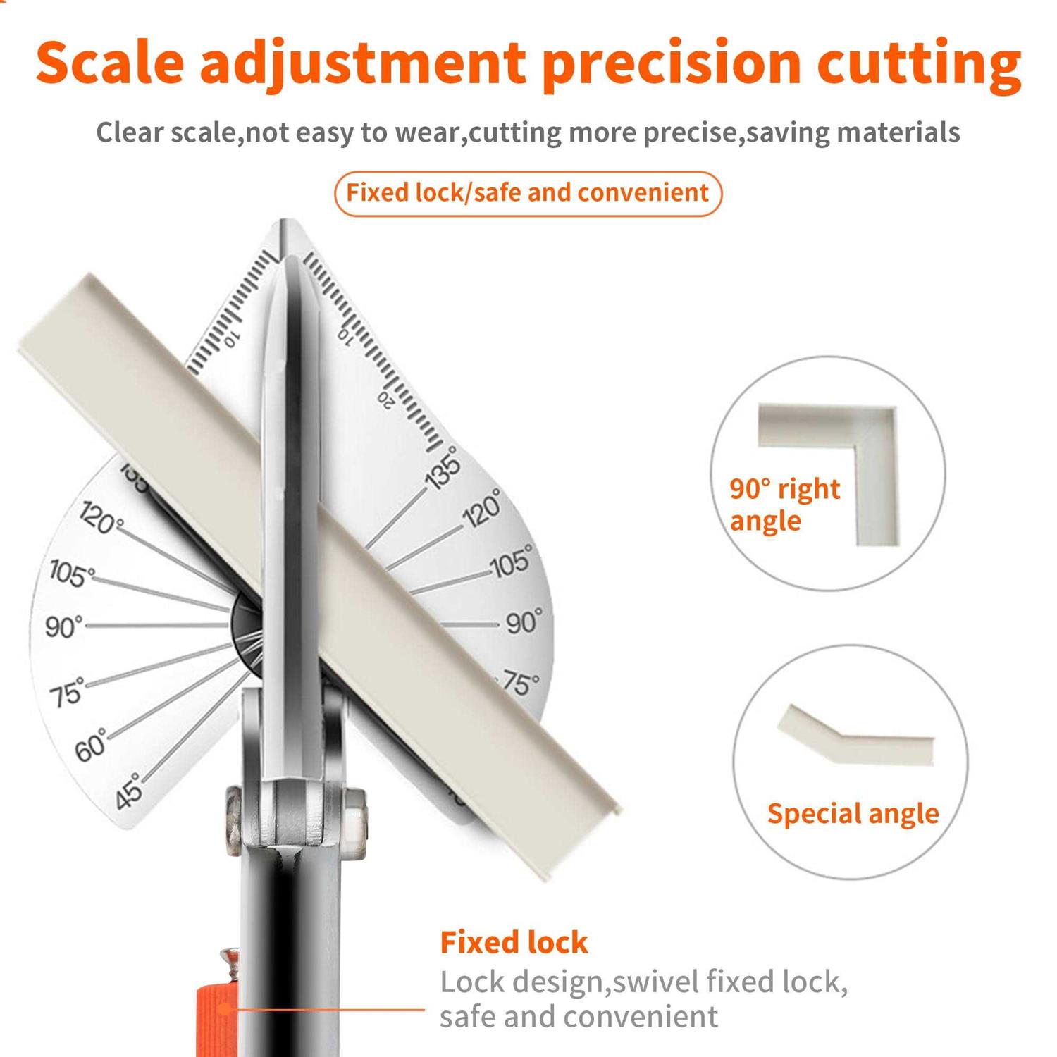 GARTOL Miter Shears Multifunctional Trunking Shears for Angular Cutting of Moulding and Trim - Image 3