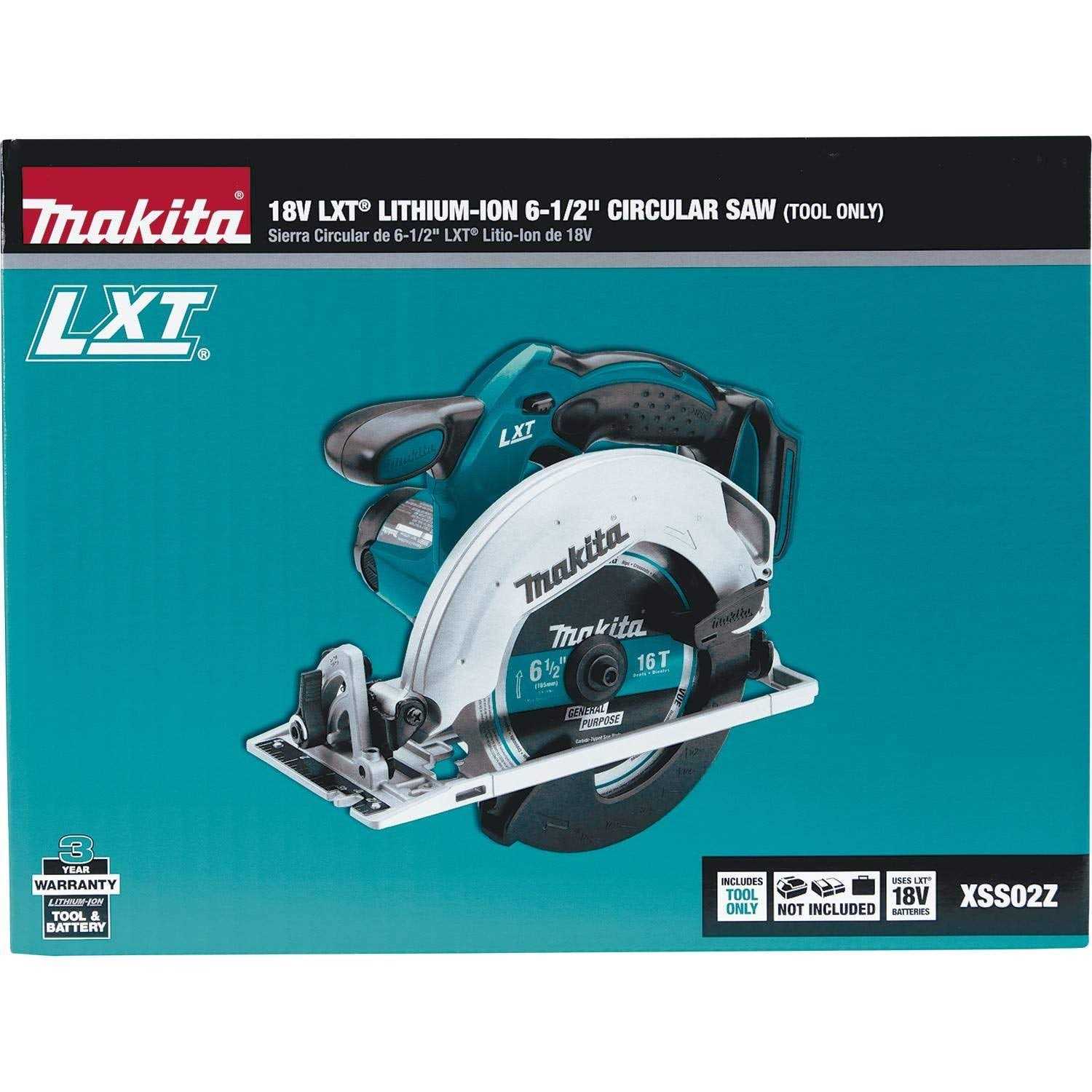 Makita 18V Cordless LXT Lithium-Ion Circular Saw XSS02Z - Image 4