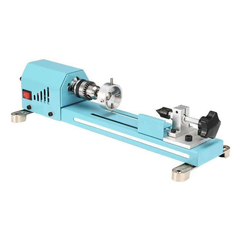 Winbomgo Mini Lathe Wood Lathe Machine Multi-Purpose Type Lathe Milling Cutting Grinding Polishing Professional Table Top Lathe Tool Kit - Image 3