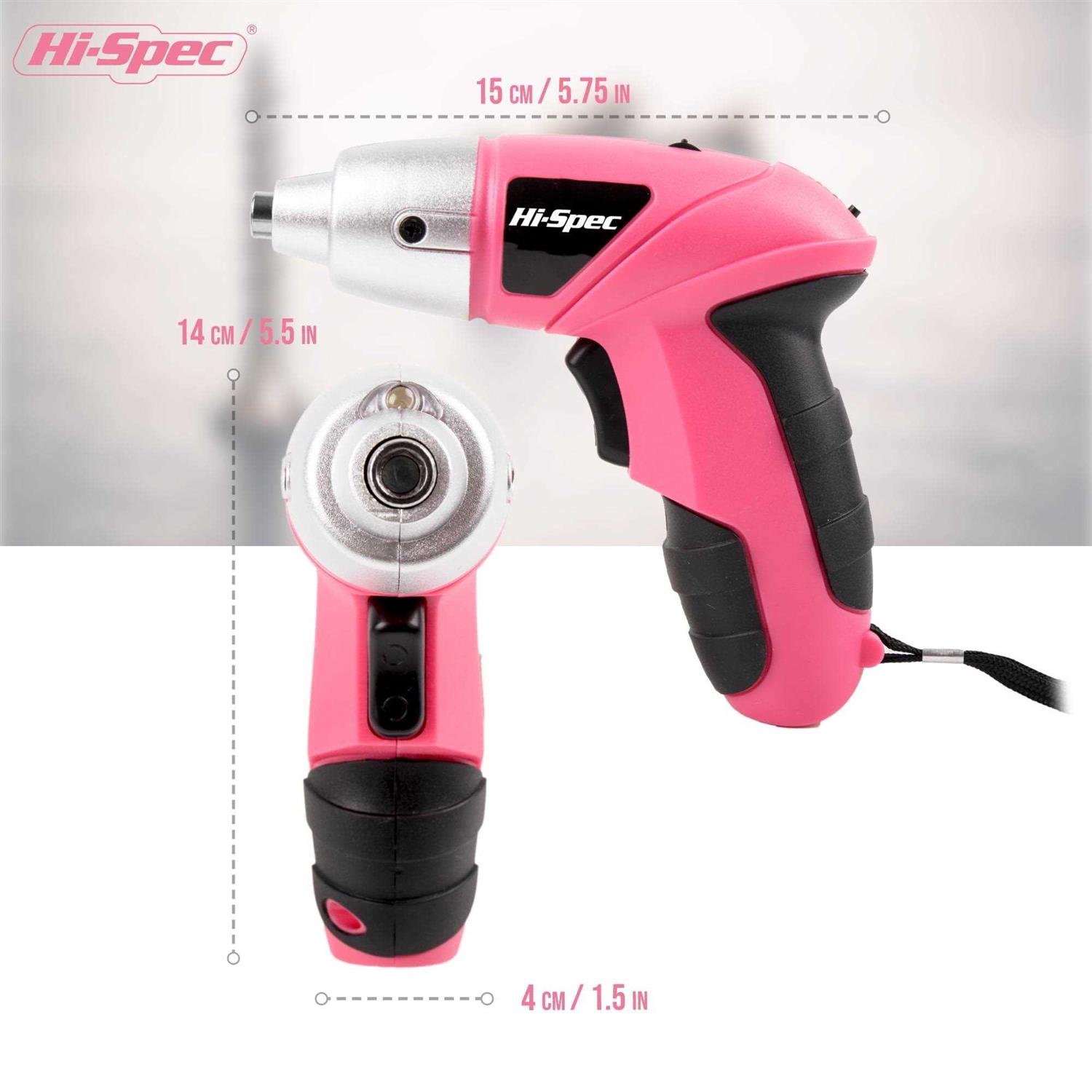 Hi-Spec 27pc 3.6V USB Small Power Electric Screwdriver Set Cordless & Rechargeable with Driver Bit Set - Image 3