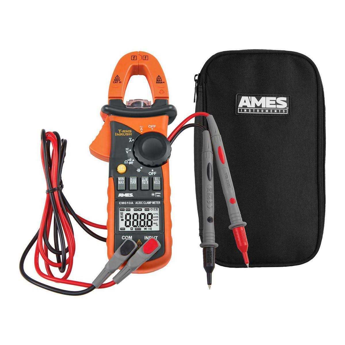 Ames Instruments CM610A 600A T-RMS AC/DC Clamp Meter - Image 5