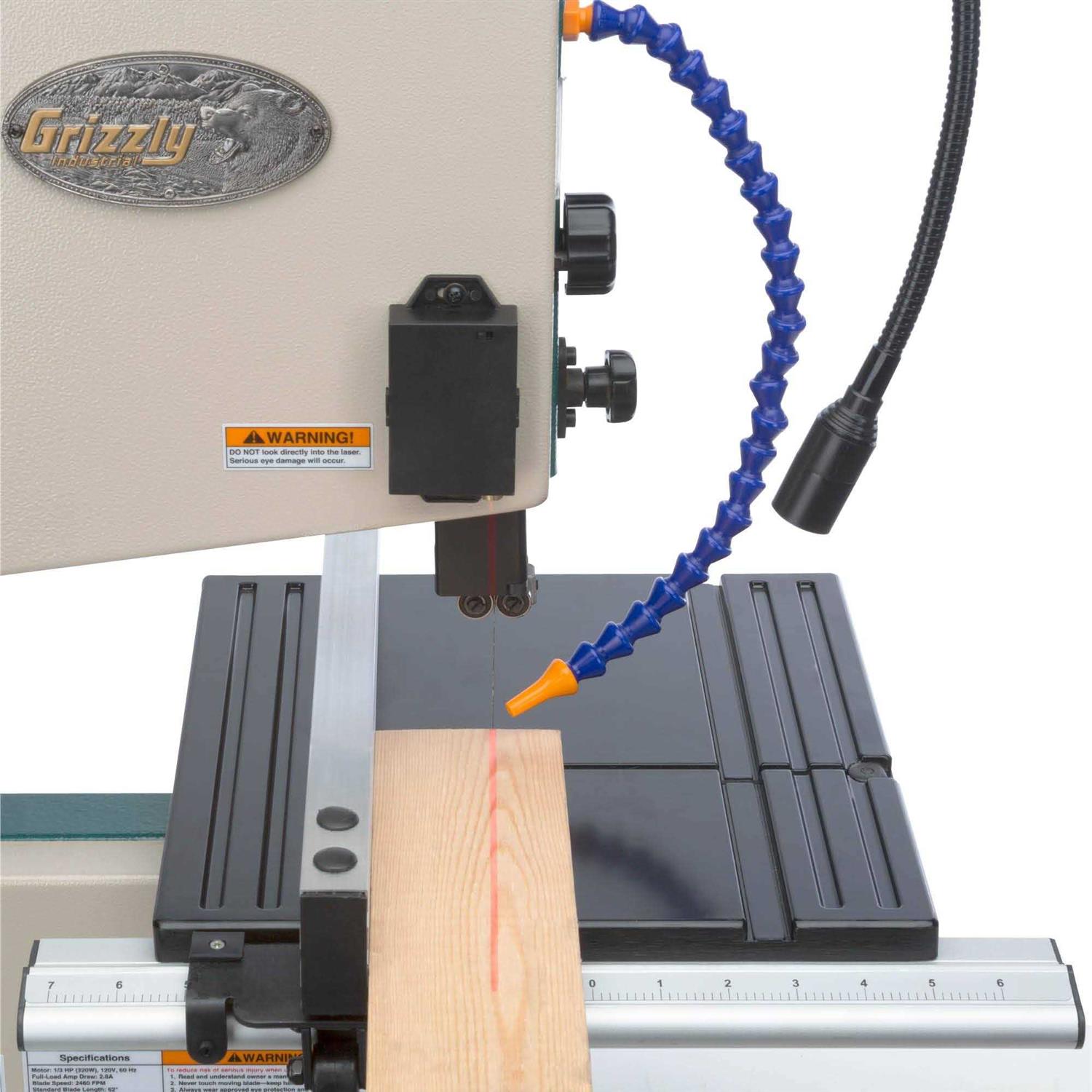 Grizzly Industrial 9 Benchtop Bandsaw with Laser Guide and Quick Release - Image 5