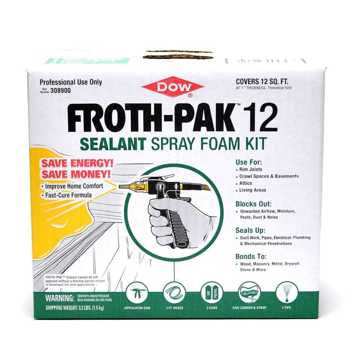 Froth-Pak Foam Sealant Kit,Cream,3 lb 12030014 - Image 5