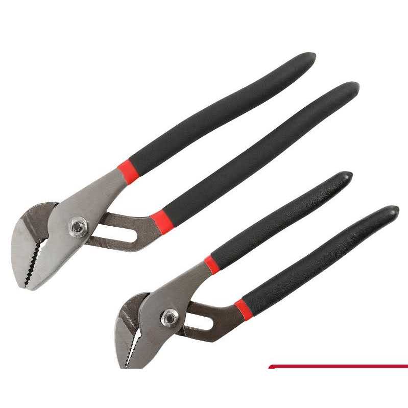 Hyper Tough 2-Piece 8-Inch and 10-Inch Groove Joint Pliers Set