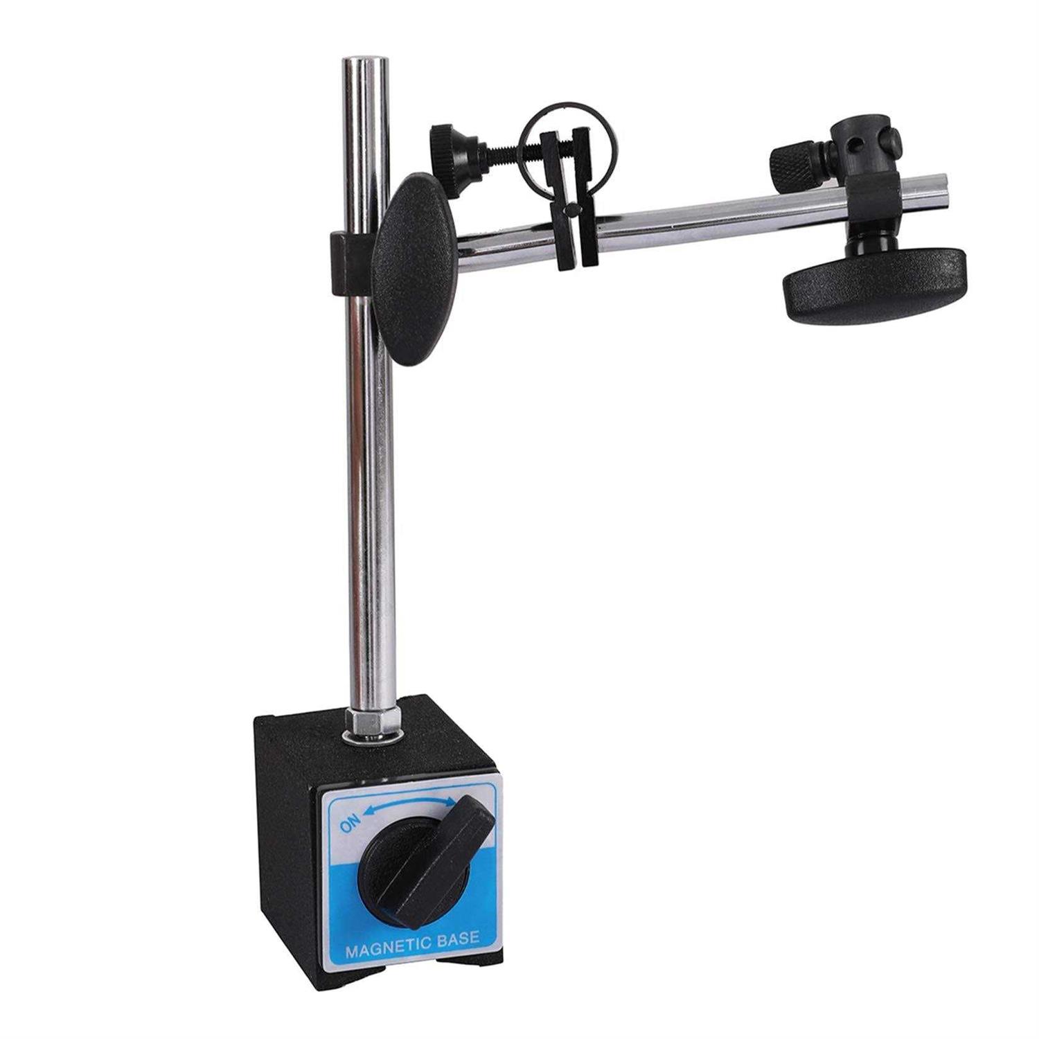 Qnkaa Dial Indicator with Magnetic Base Holder Fine Adjustable Long Arm 0-1 Professional Gauge 0.001 - Image 3