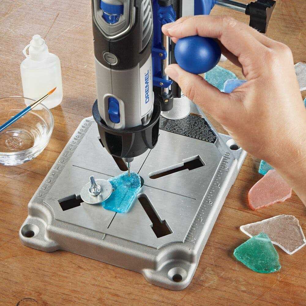 Dremel Drill Press Rotary Tool Workstation Stand with Wrench 220-01 - Image 5