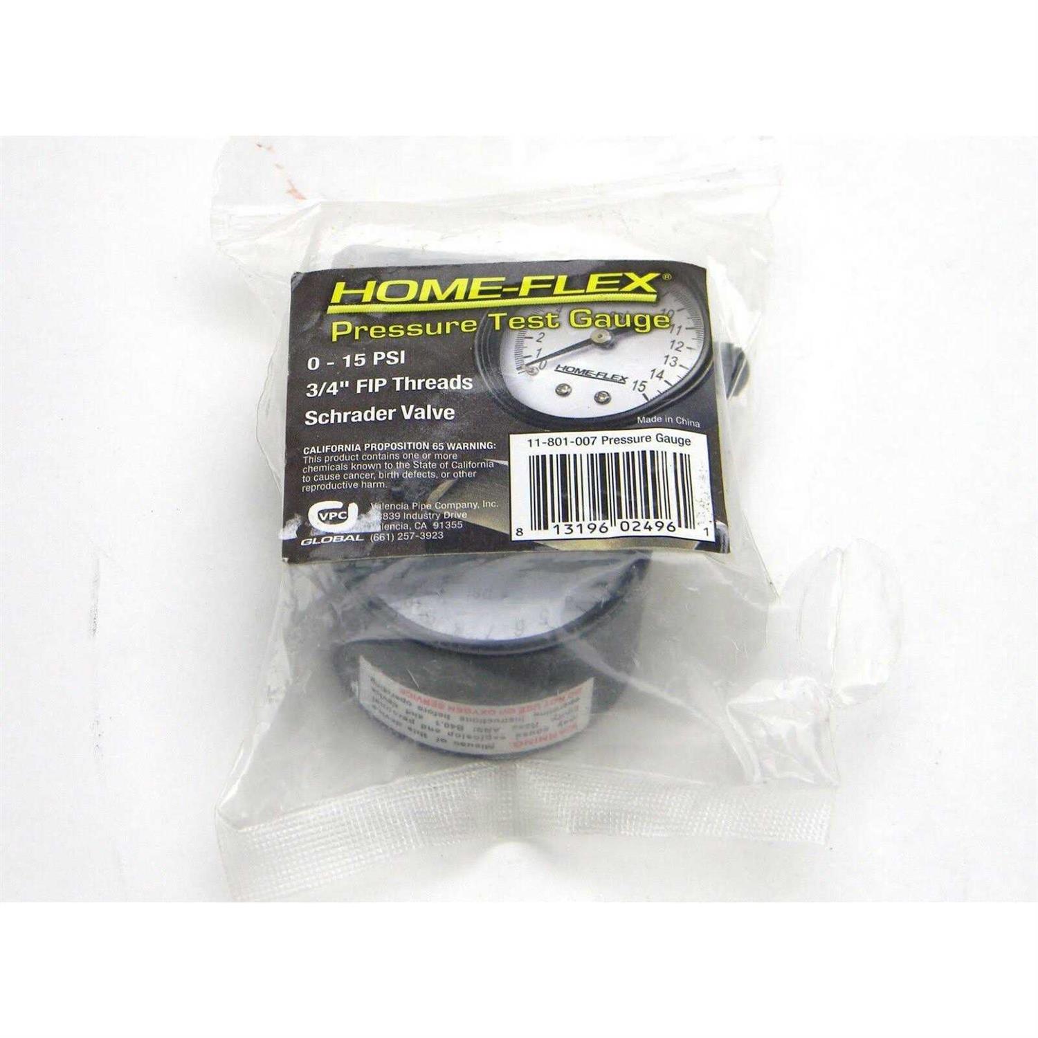 Home-Flex 15 psi Pressure Test Gauge - Image 4